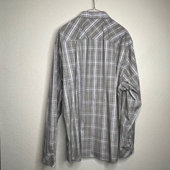 Mens Plaid Cotton Regular Fit Button Down Brown Blue Shirt by Zagiri XXXL - Picture 4 of 6